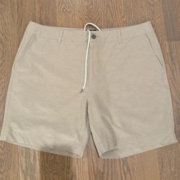 Faherty Mens All Day Belt Loop khaki Shorts size 40 E academia y2k preppy - Picture 1 of 9
